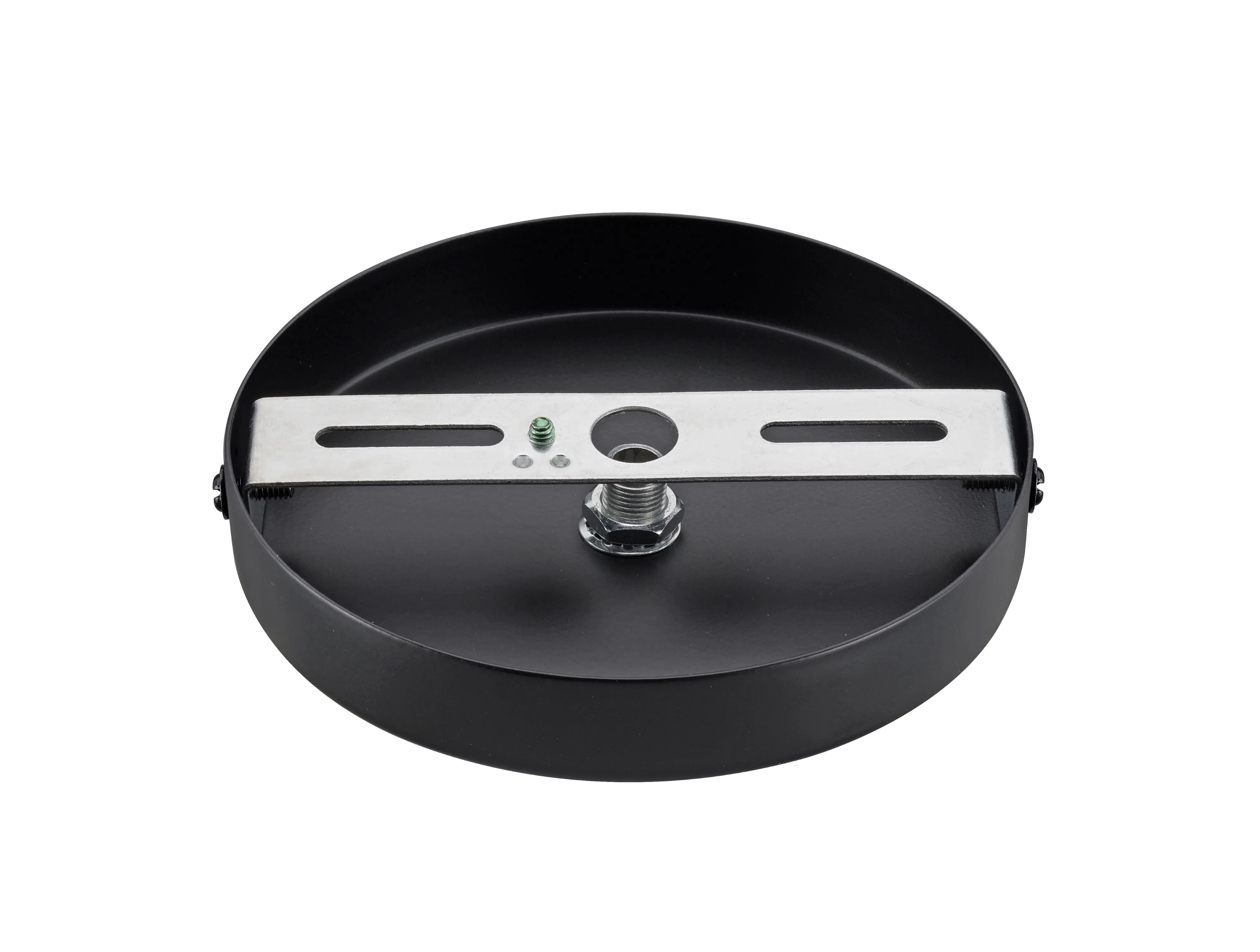 # 21510-1X Contemporary Chandelier Fixture Canopy Kit, 4-3/4" Diameter with Hook, 7/16" Center Hole, Matte Black, 1 Sets/Pack