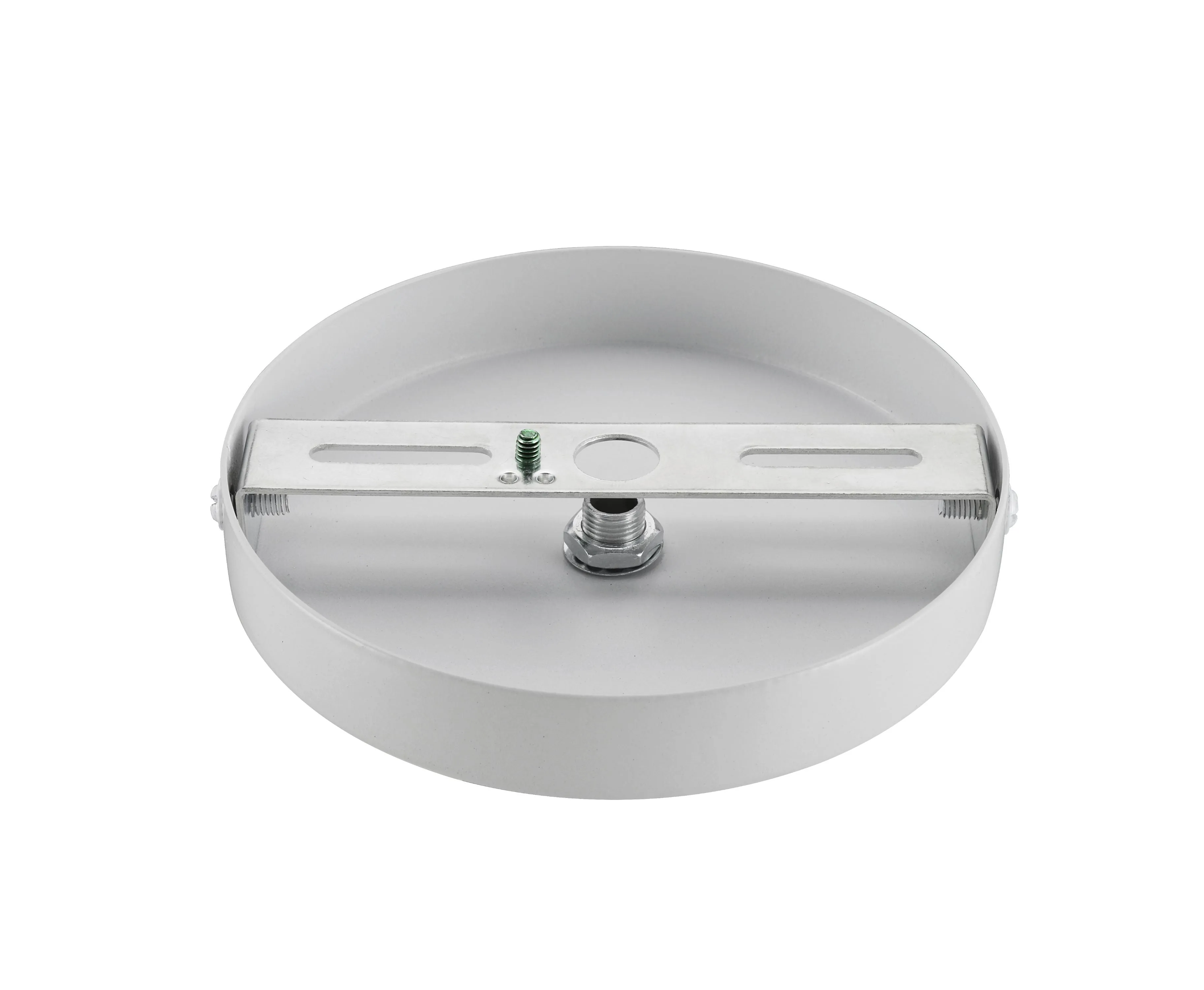 # 21510-2X Contemporary Chandelier Fixture Canopy Kit, 4-3/4" Diameter with Hook, 7/16" Center Hole, Matte White, 1 Sets/Pack