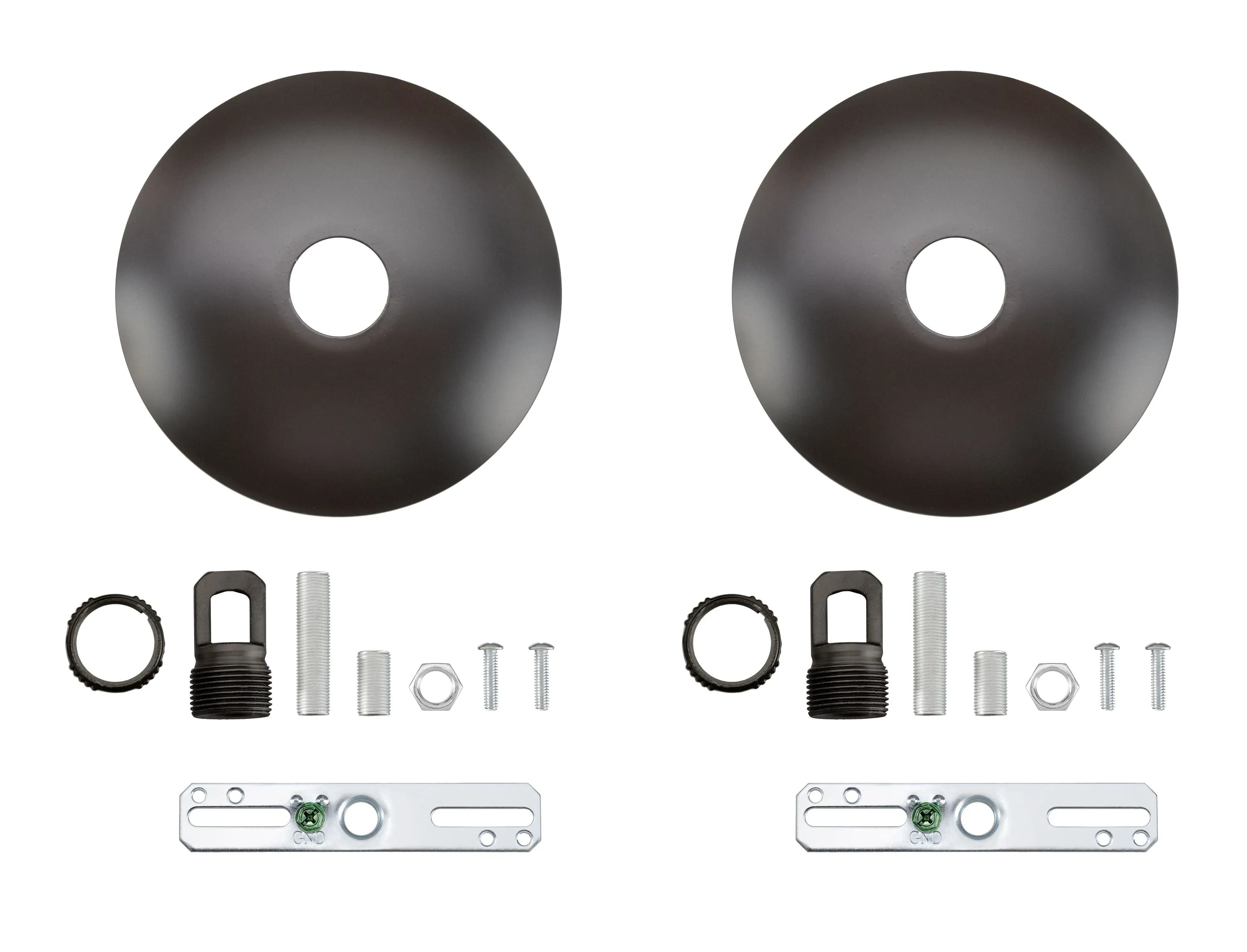 # 21511-1X Contemporary Chandelier Fixture Canopy Kit, 5" Diameter with Collar Loop, 1" Center Hole, Oil Rubbed Bronze, 1 Sets/Pack