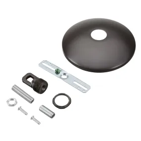 # 21511-1X Contemporary Chandelier Fixture Canopy Kit, 5" Diameter with Collar Loop, 1" Center Hole, Oil Rubbed Bronze, 1 Sets/Pack