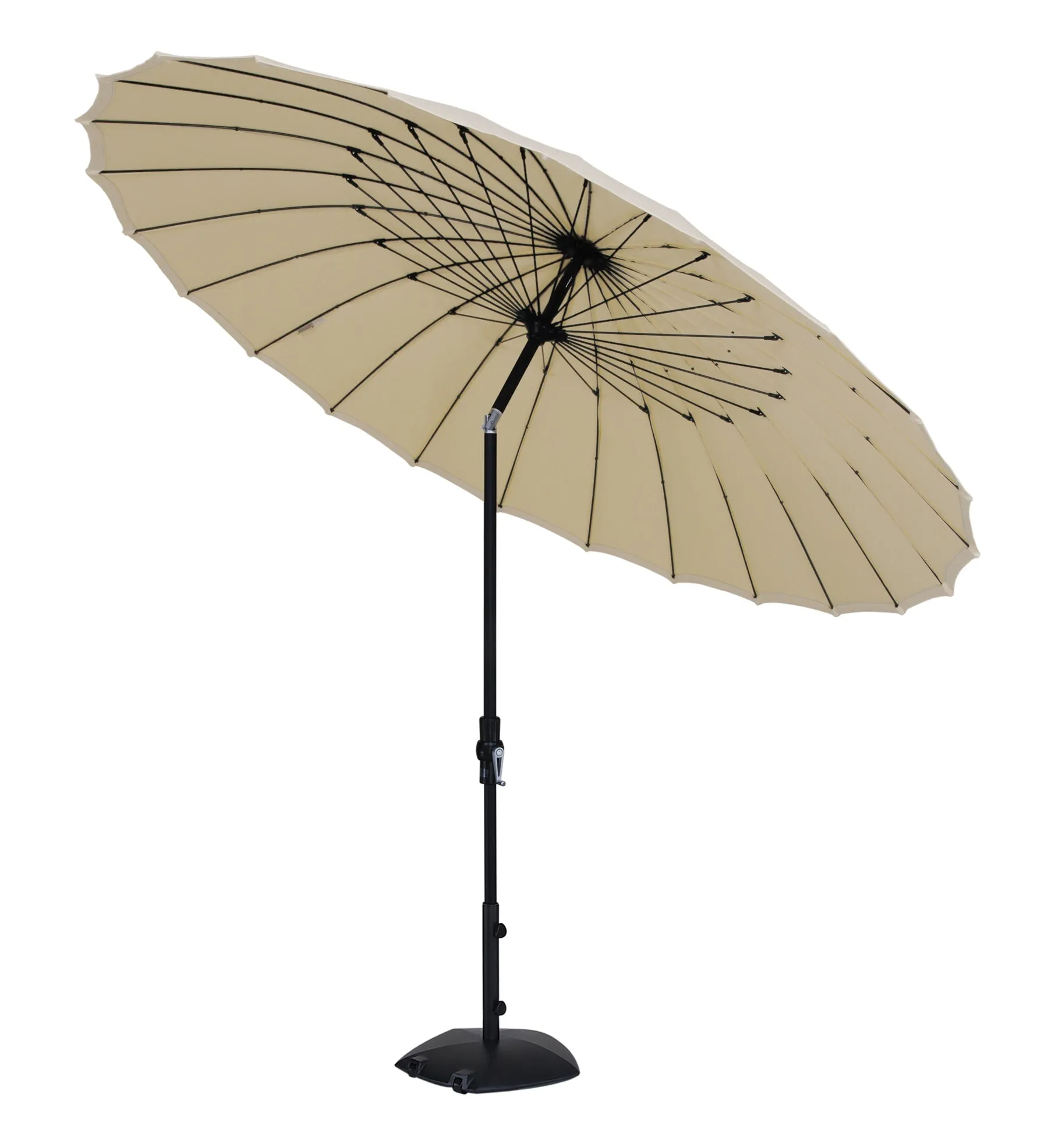 10' SHANGHAI Collar Tilt Market Umbrella by Treasure Garden