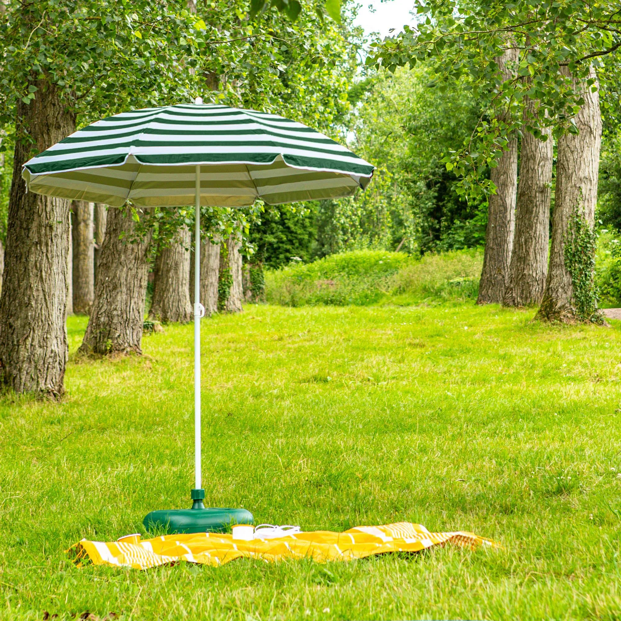 1.74m Metal Beach Parasol