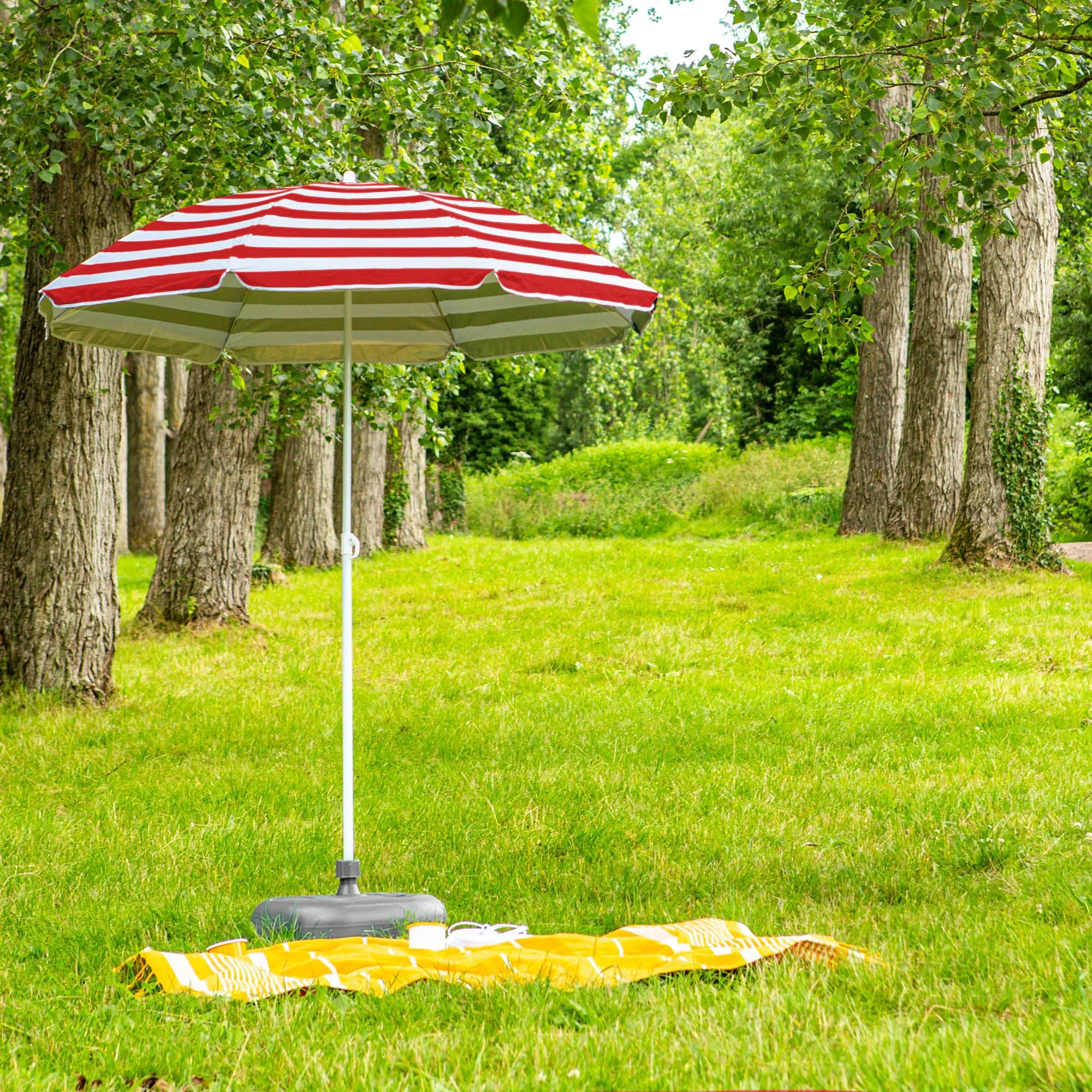 1.74m Metal Beach Parasol