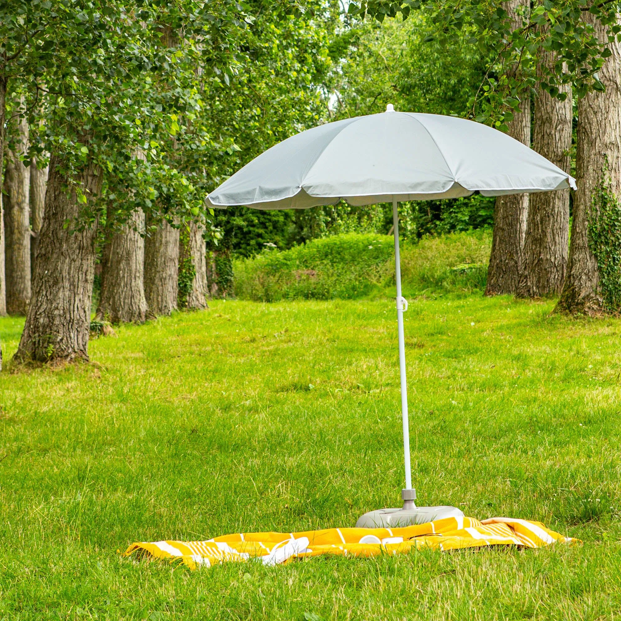 1.74m Metal Beach Parasol