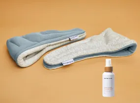 2 x Heated Neck Wraps & Pillow Spray