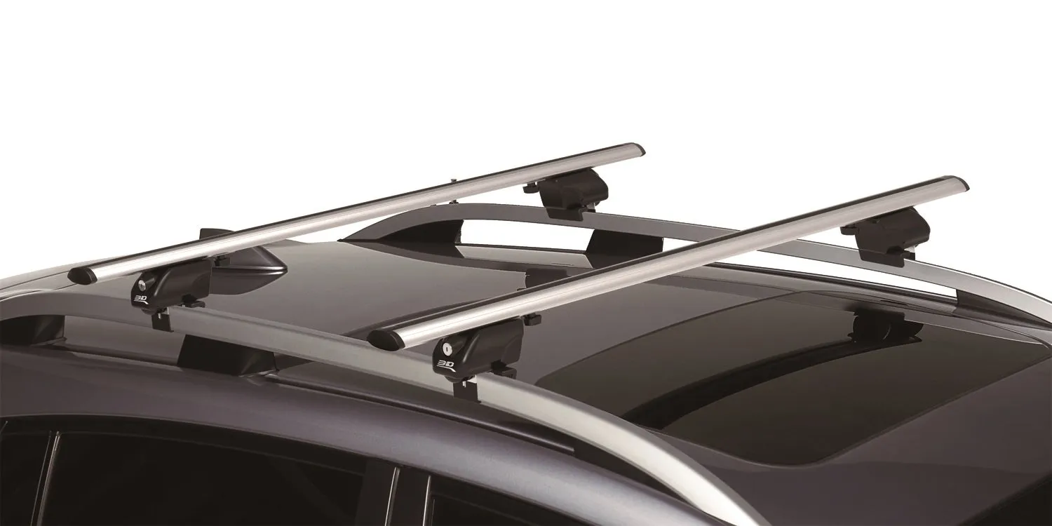 3D MAXpider 6104S - Roof Crossbar 48.54 in. x 4.53 3.54 2 pc. Aluminum