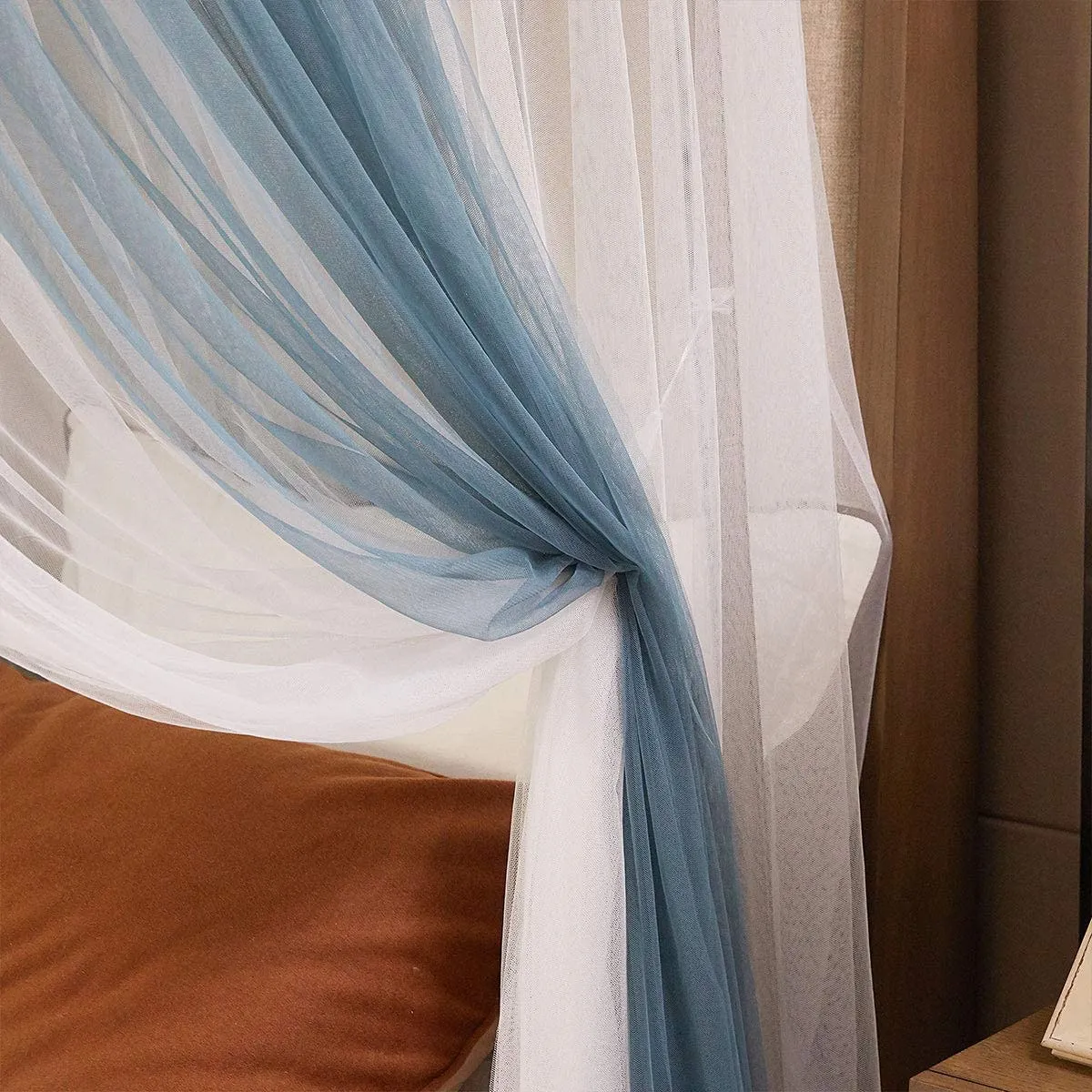 4 Corners Post Canopy Bed Curtains