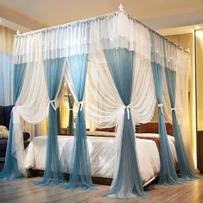 4 Corners Post Canopy Bed Curtains