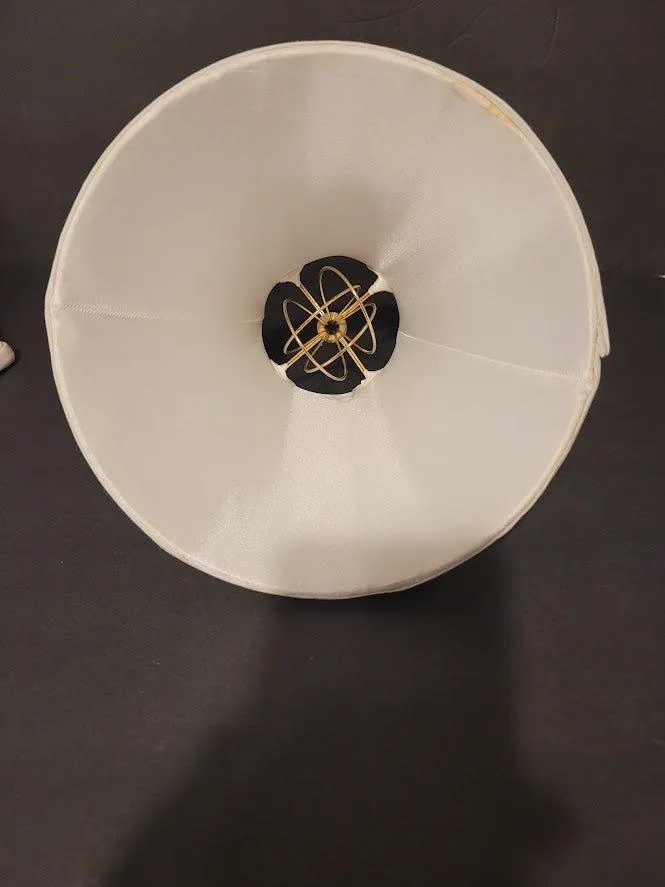 68675 White Lamp Shade With Standard Clip On