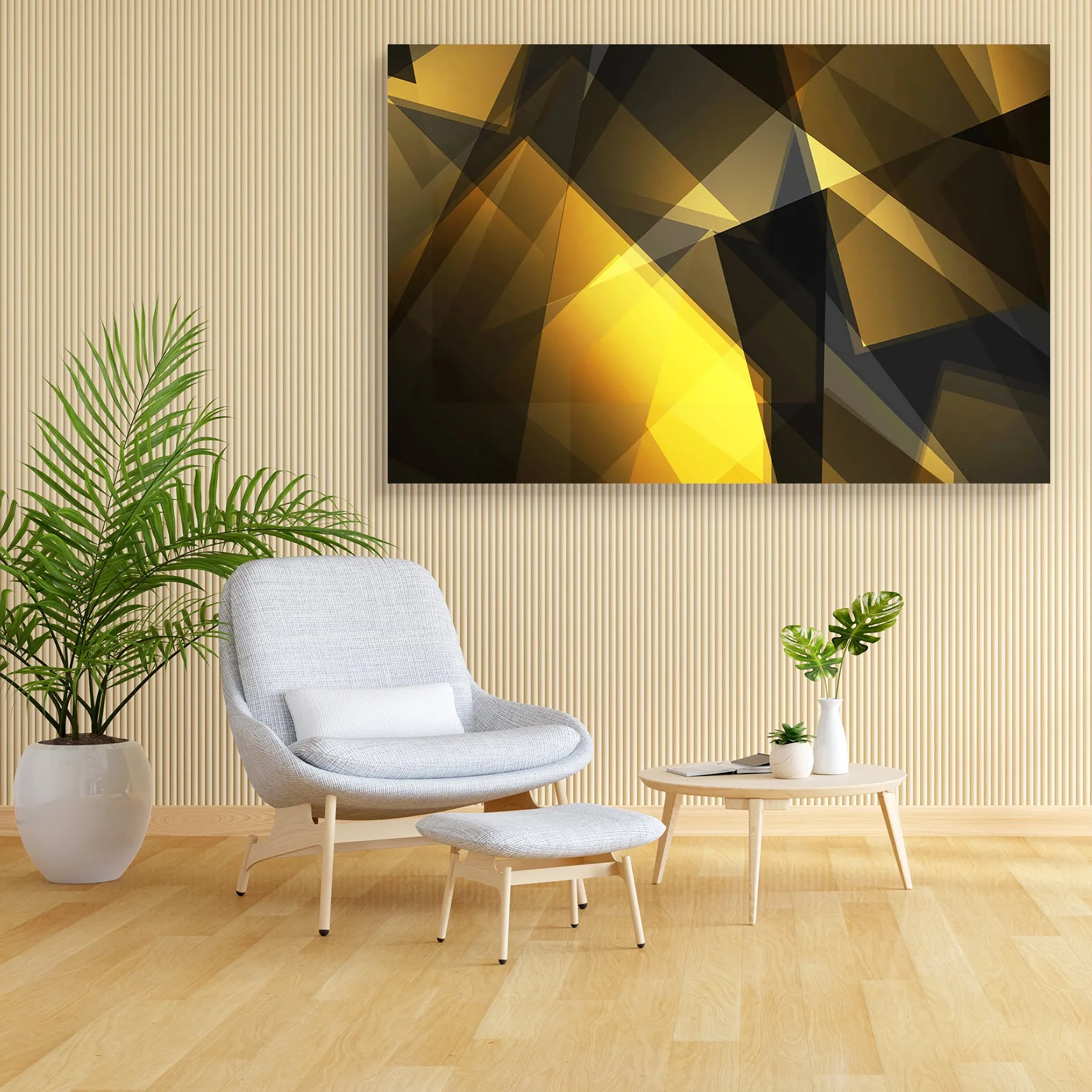 Abstract Artwork D30 Canvas Painting Synthetic Frame