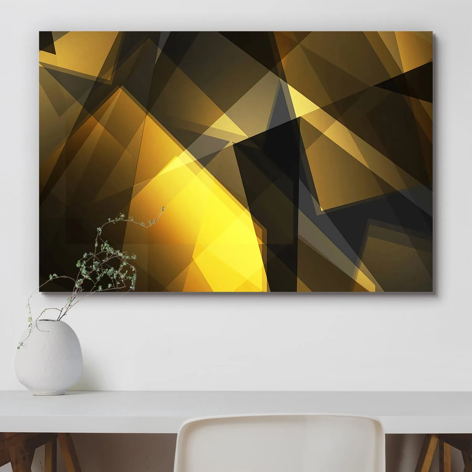 Abstract Artwork D30 Canvas Painting Synthetic Frame