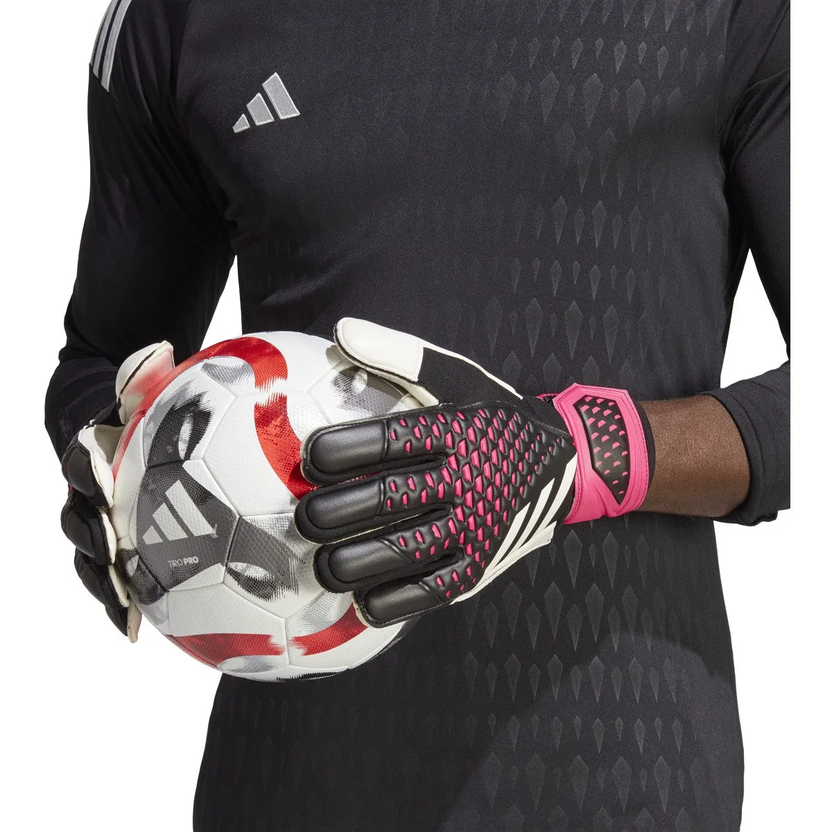 adidas Predator Match Goalkeeper Gloves HN3338 Black/White/Shock Pink