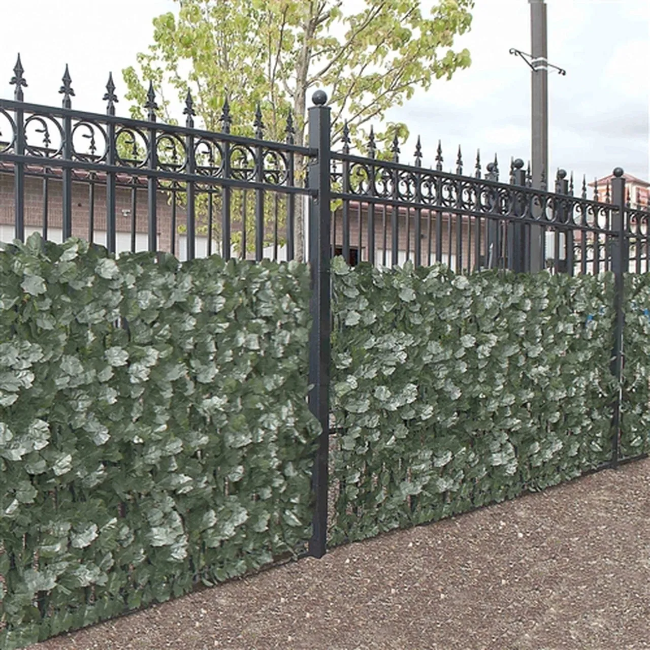 Aleko Privacy Fence Screens Artificial Ivy Leaf Privacy Screen Fence - 94x39 inches - Pack of 4