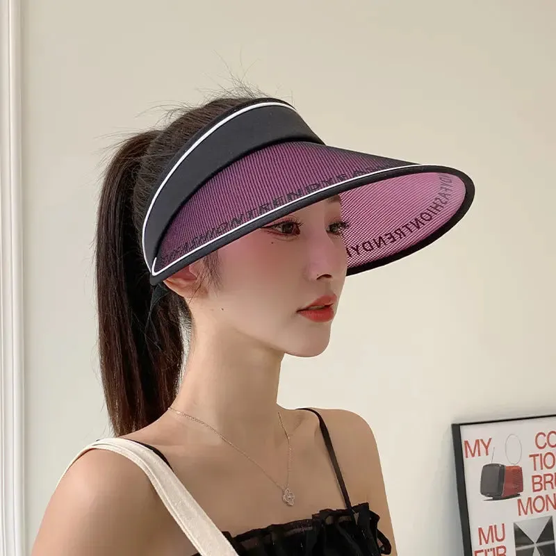 Anti-UV Summer Mesh Beach Sun Visor Hat
