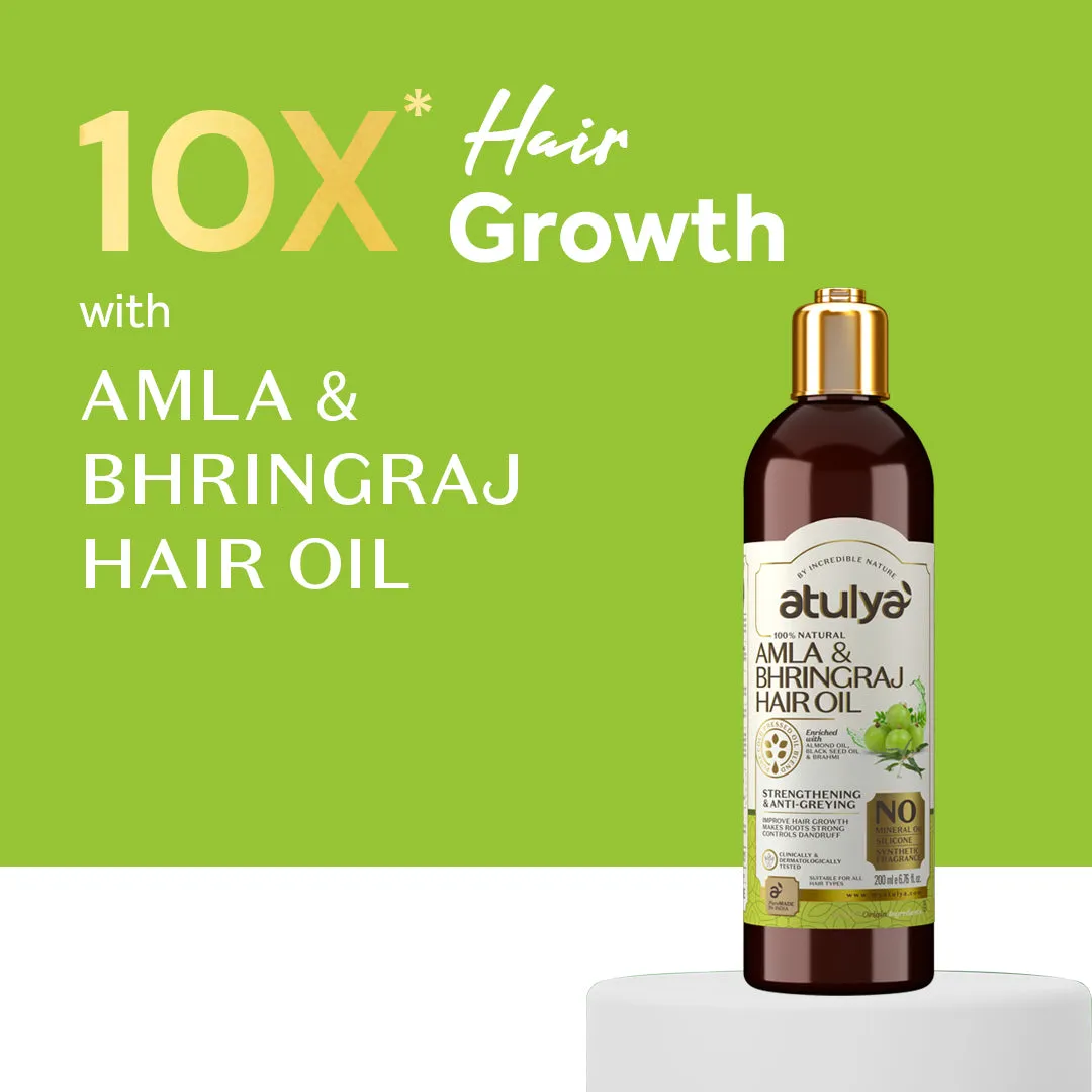 atulya Amla & Bhringraj Hair Oil - 200ml (Buy 3 Products & Get Rs.300 Off)