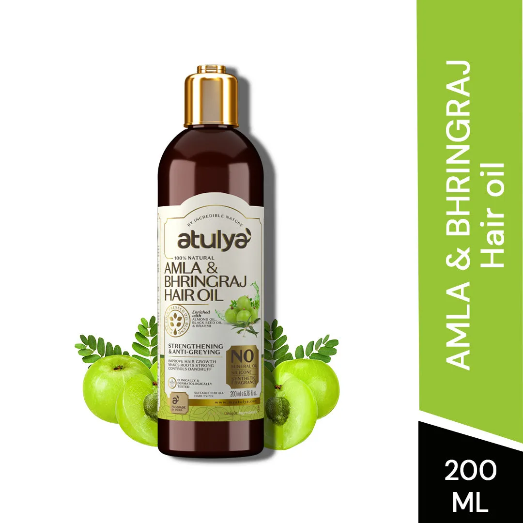 atulya Amla & Bhringraj Hair Oil - 200ml (Buy 3 Products & Get Rs.300 Off)