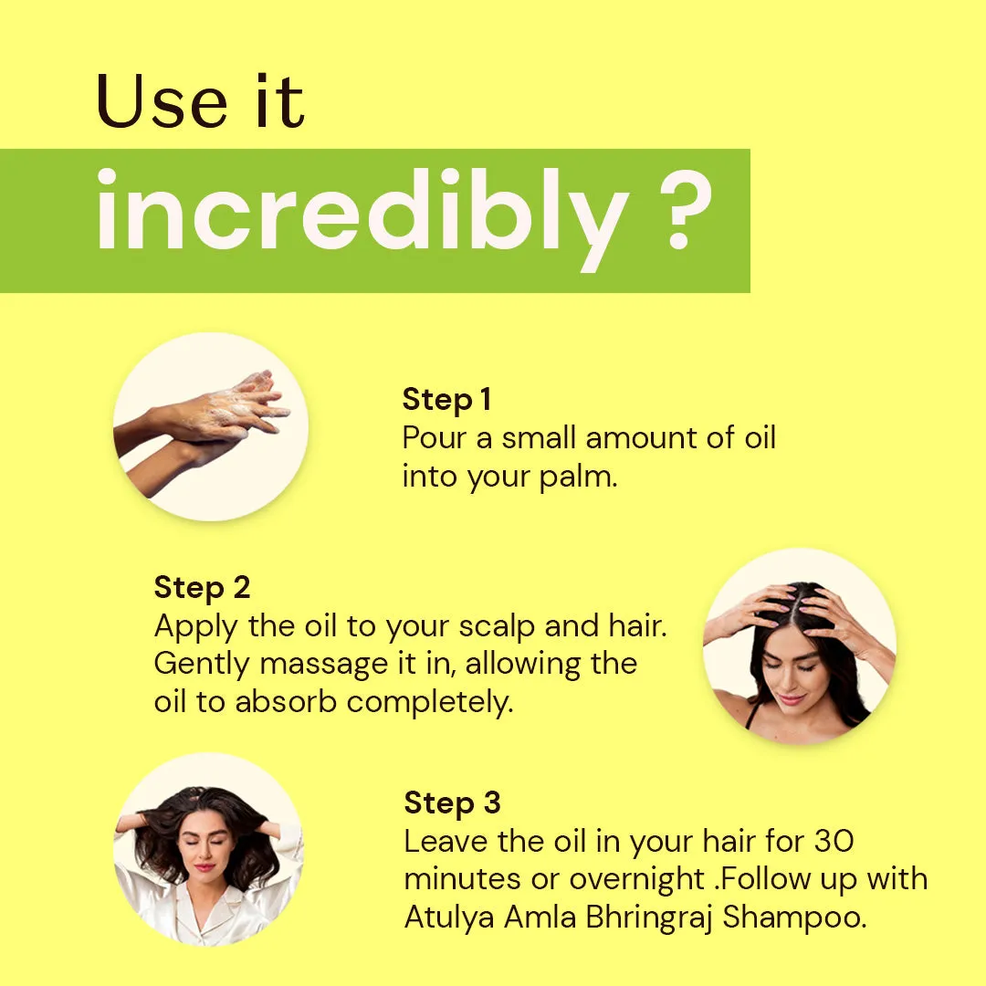 atulya Amla & Bhringraj Hair Oil - 200ml (Buy 3 Products & Get Rs.300 Off)