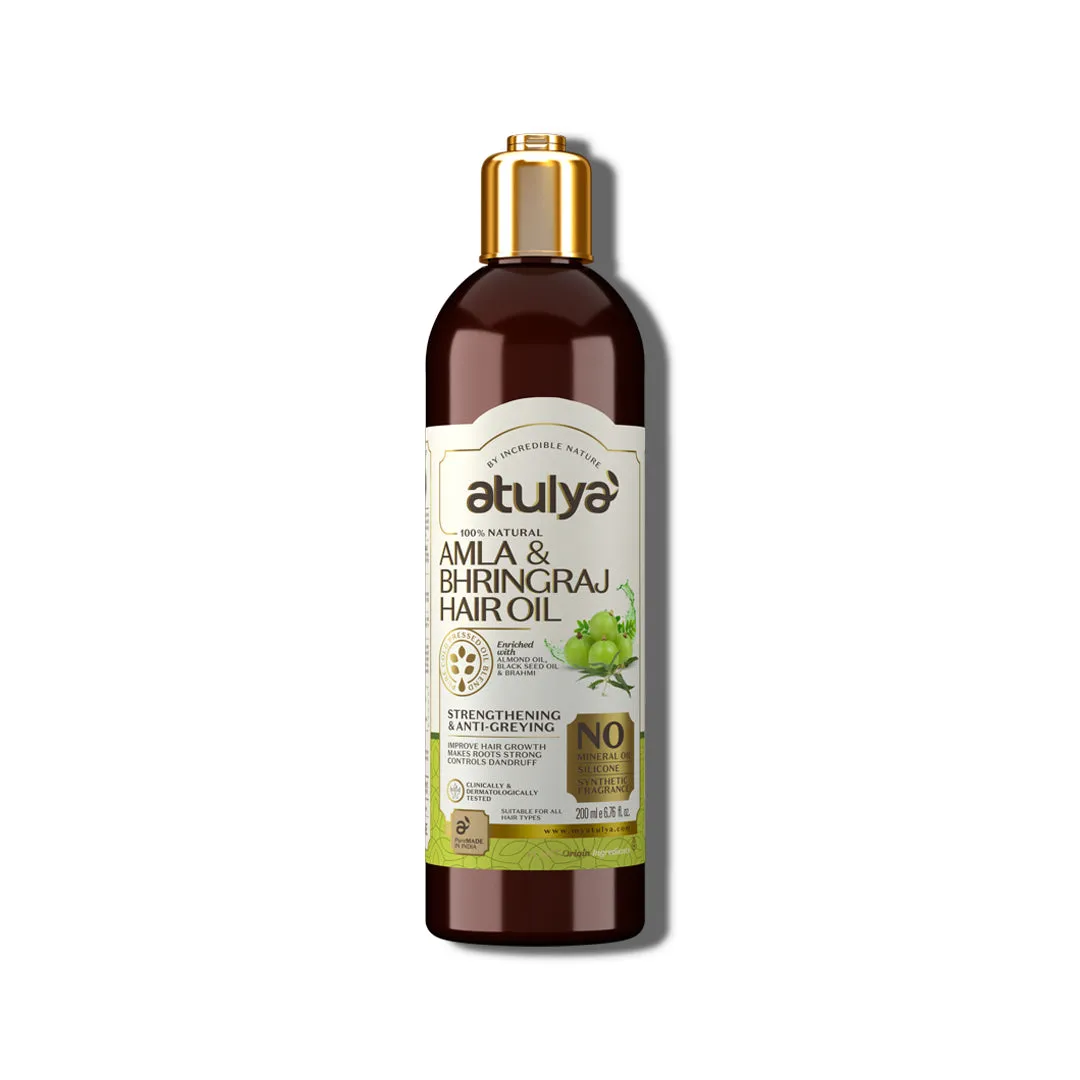 atulya Amla & Bhringraj Hair Oil - 200ml (Buy 3 Products & Get Rs.300 Off)