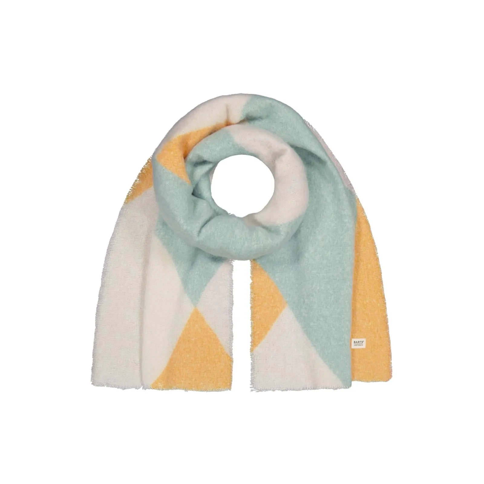 Barts Womens Taats Soft Colourblock Short Fringes Scarf
