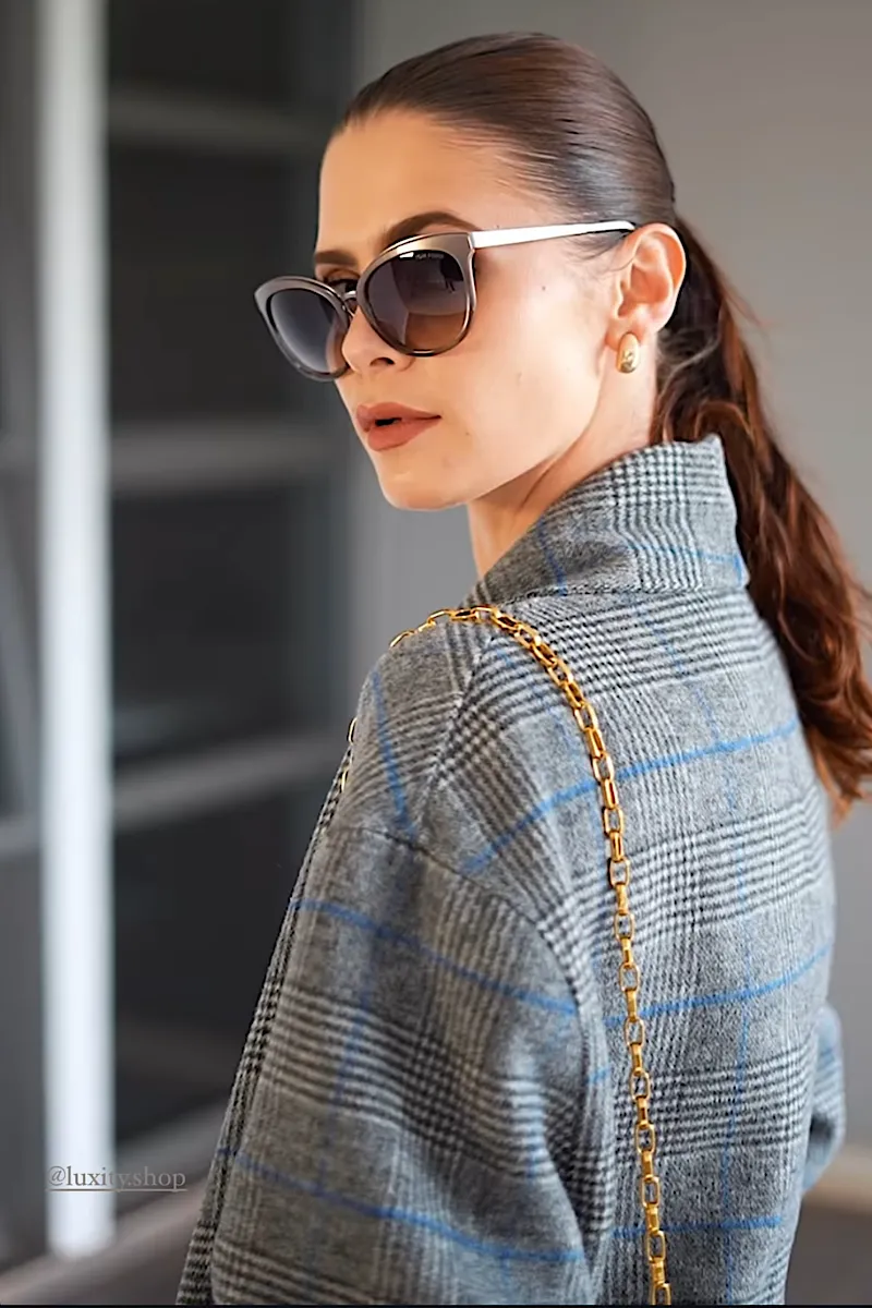 Blue Skies Pinstripe Shrug