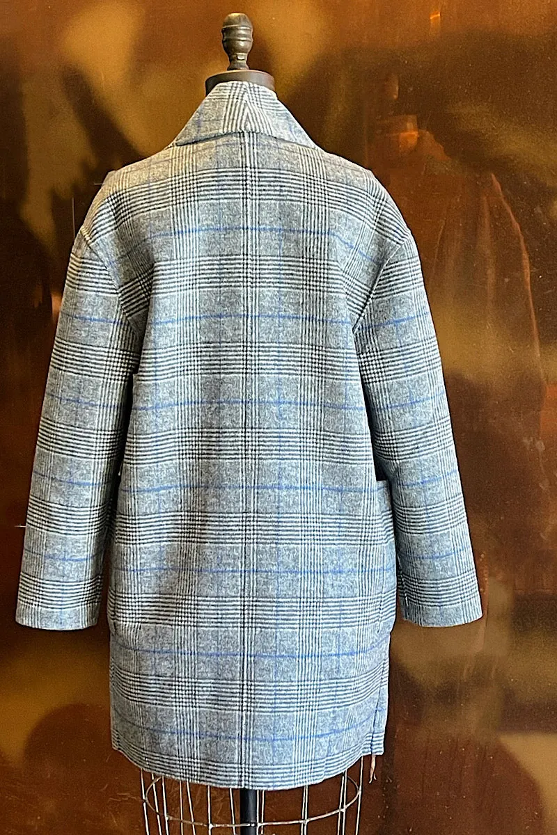 Blue Skies Pinstripe Shrug