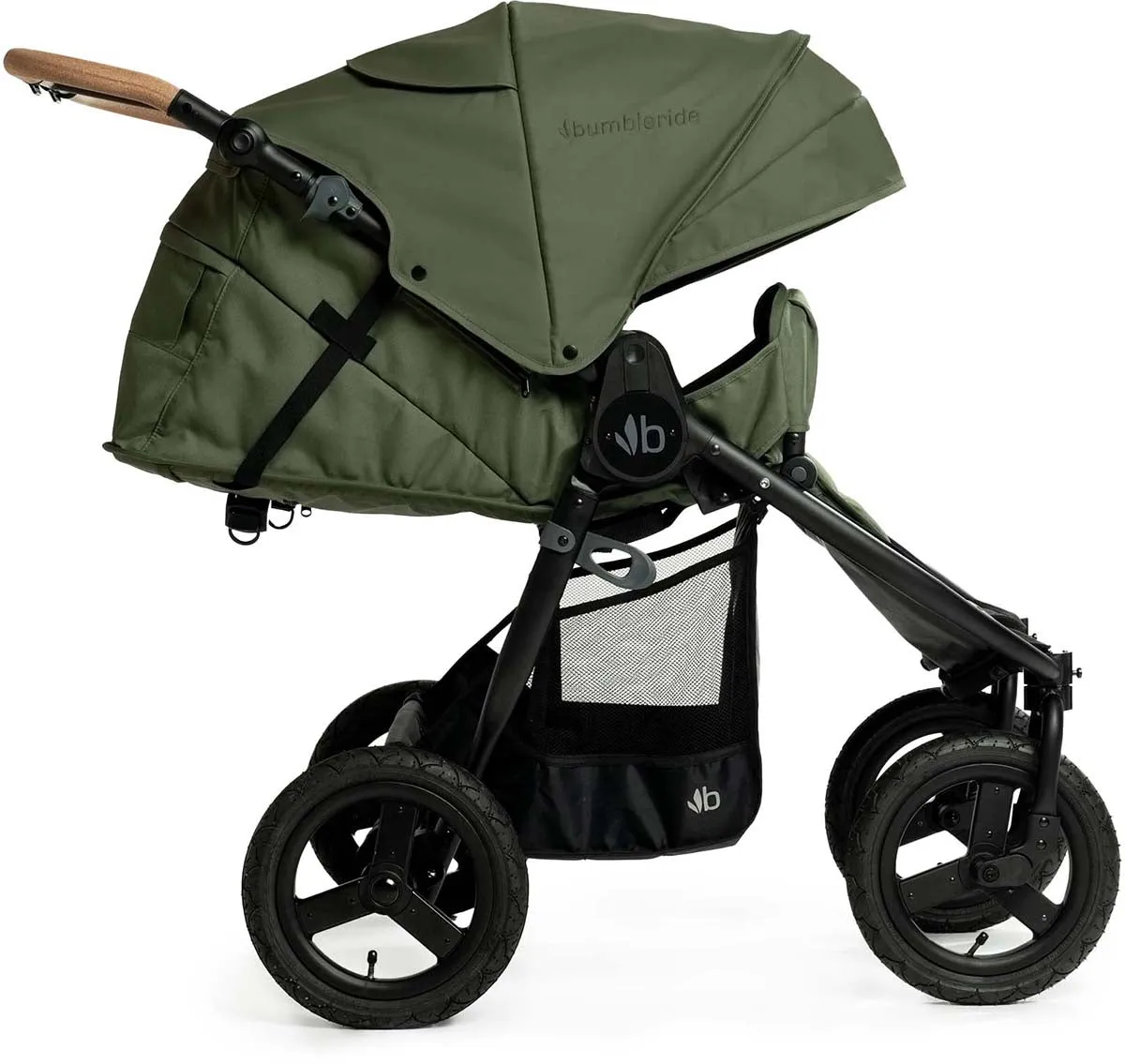 Bumbleride Indie Twin Side By Side Double Stroller - Olive