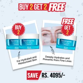 Buy 2 Get 2 Free ( Neutrogena Face Moisturizer Water Gel - Normal To Combination Skin, Rescue Eye Capsule Mask )