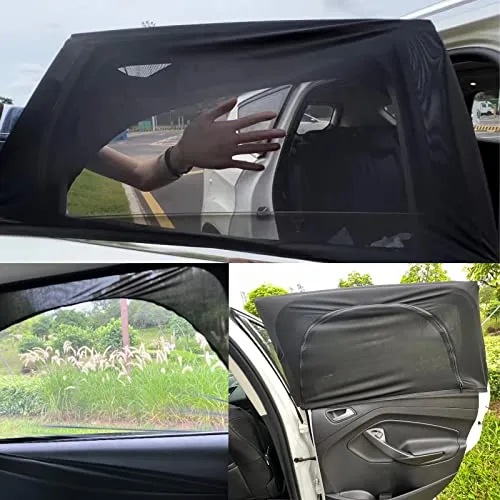 Car Window Shades 2 Pack Breathable Mesh Side Window for Baby