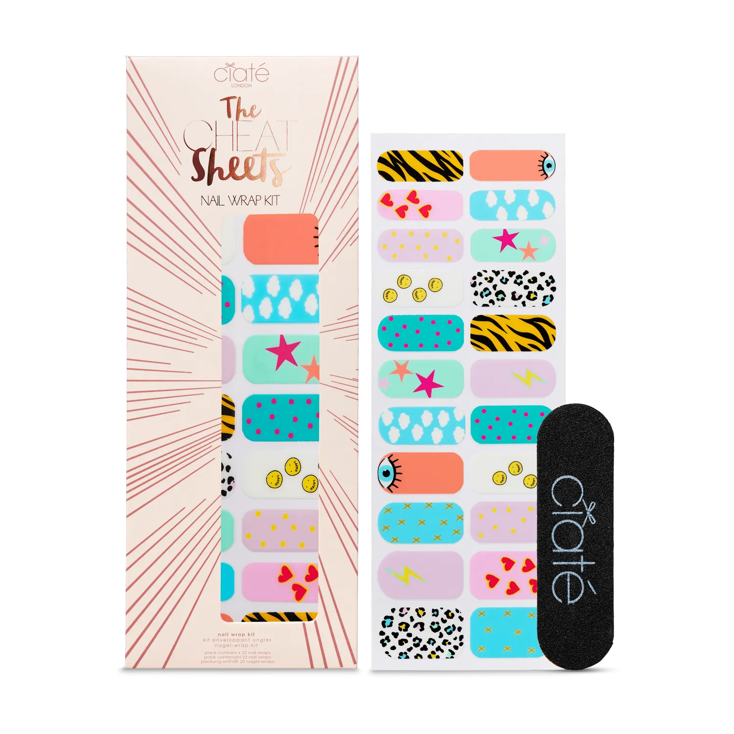 Cheat Sheets Nail Wrap Kit - Fun Fair