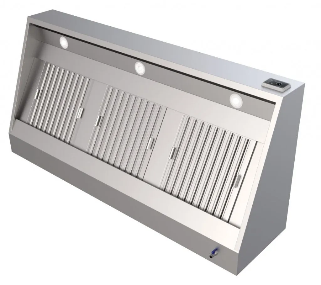 Combisteel 1100mm Deep Extraction Hood 1000mm Wide With Motor, Filters & LED Lights -  7333.1100