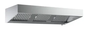 Combisteel Stainless Steel Wall-Mounted Extraction Hood 2000mm Wide x 1100mm Deep - 7333.1145