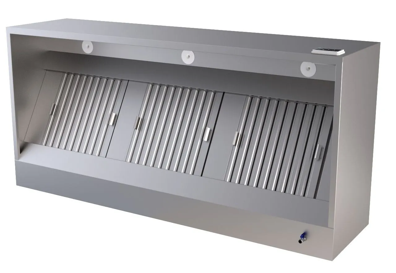 Combisteel Stainless Steel Wall-Mounted Extraction Hood Box Complete Unit 1000mm Wide - 7333.0760