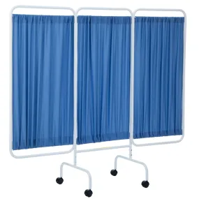 Designer Antimicrobial Mobile Three Panel Privacy Screen, USA Made