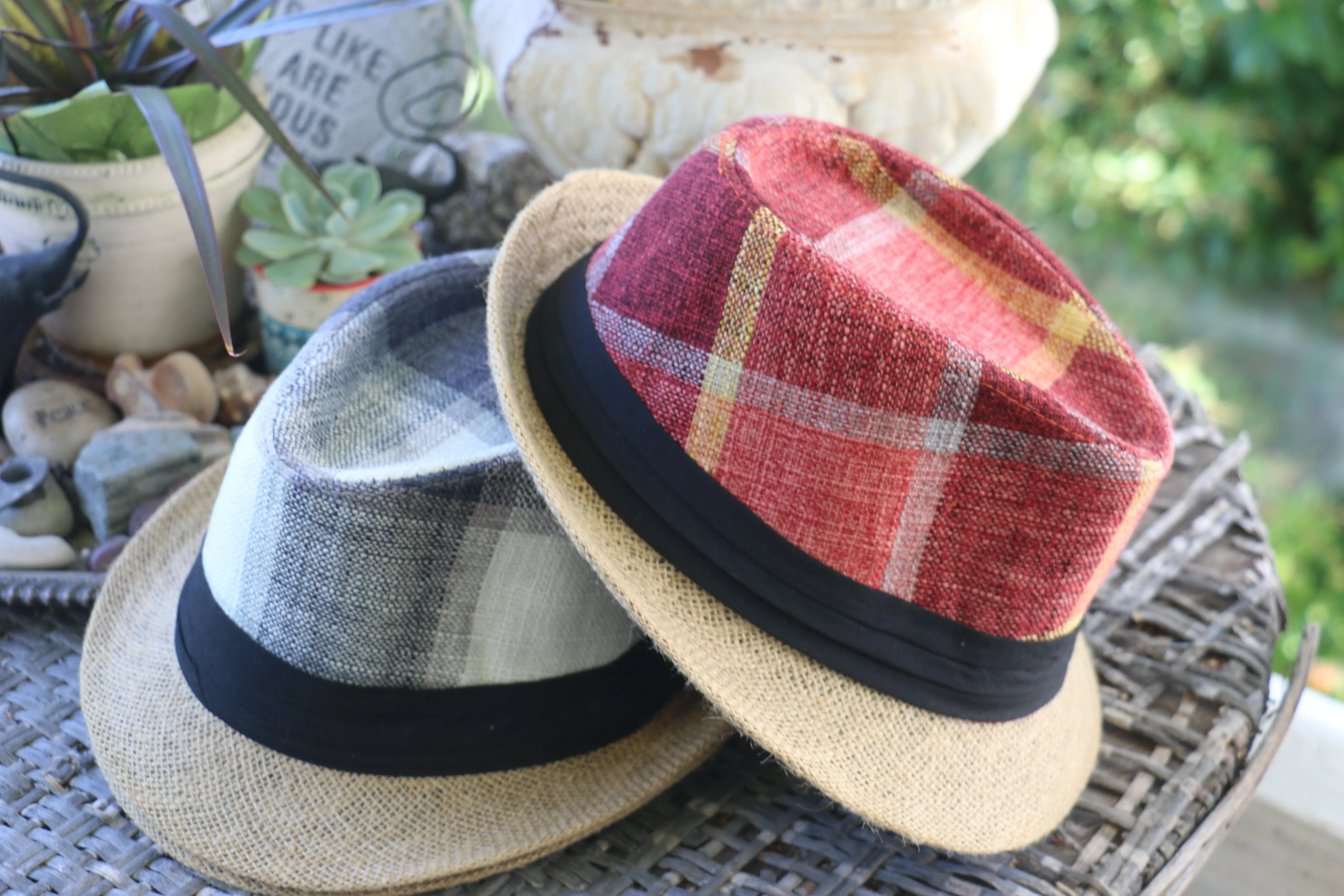 Funky Plaid Fedora