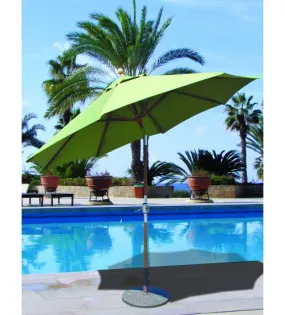Galtech 537 - 9 FT Teak Market Umbrella / Rotational Tilt