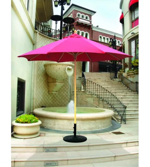 Galtech 9' Wood Market Umbrella / Single Pole - Frame Only
