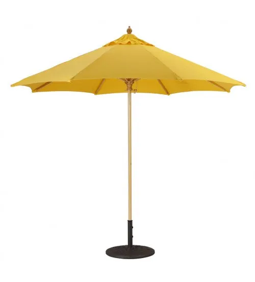 Galtech 9' Wood Market Umbrella / Single Pole - Frame Only