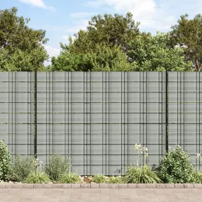 Garden Privacy Screens 10 pcs Stone Grey 252.5x19 cm PVC