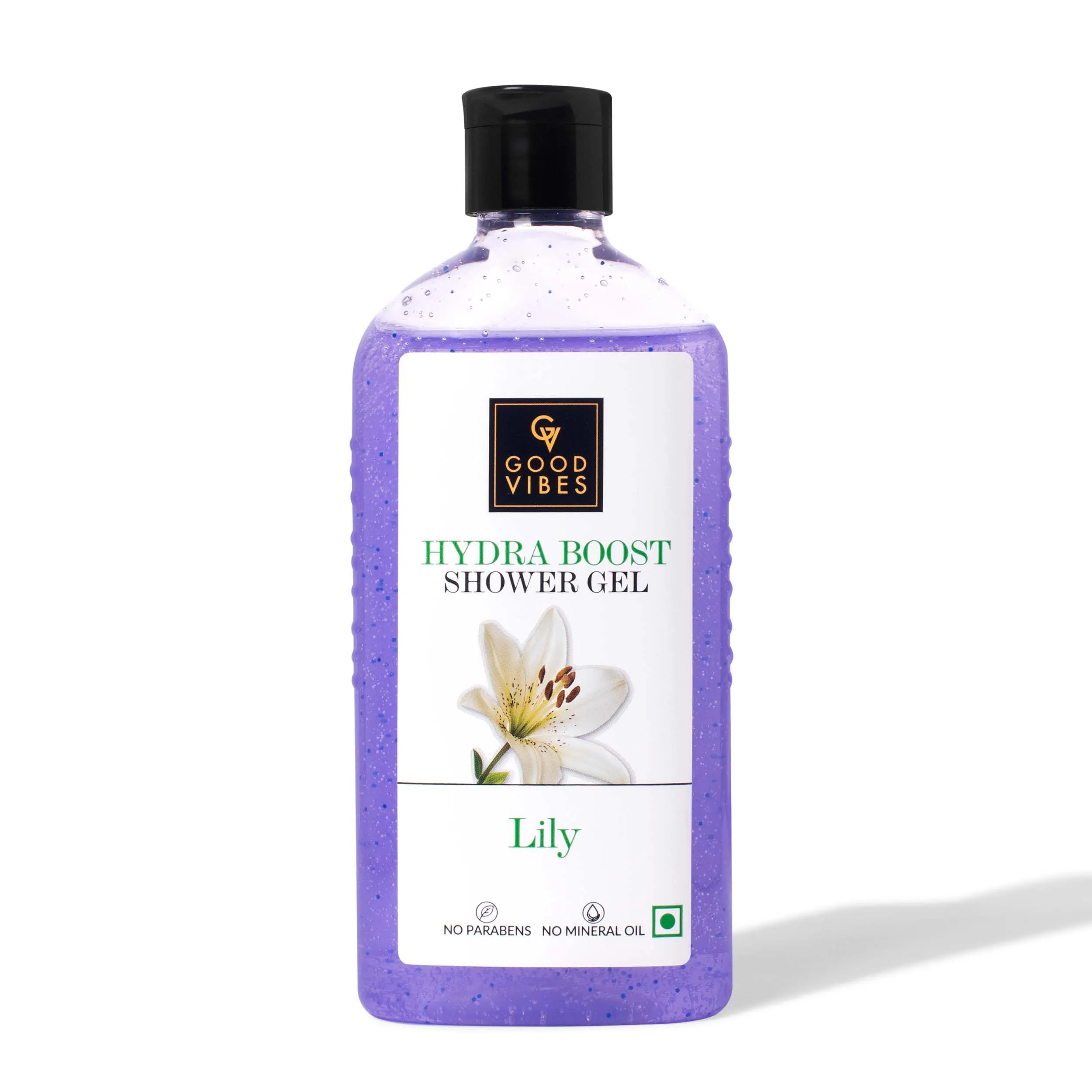 Good Vibes Lily Hydra Boost Shower Gel | Cleansing, Purifying, Moisturizing | Vegan, No Parabens, No Mineral Oil, Certified Fragrance, No Animal Testing (300 ml)