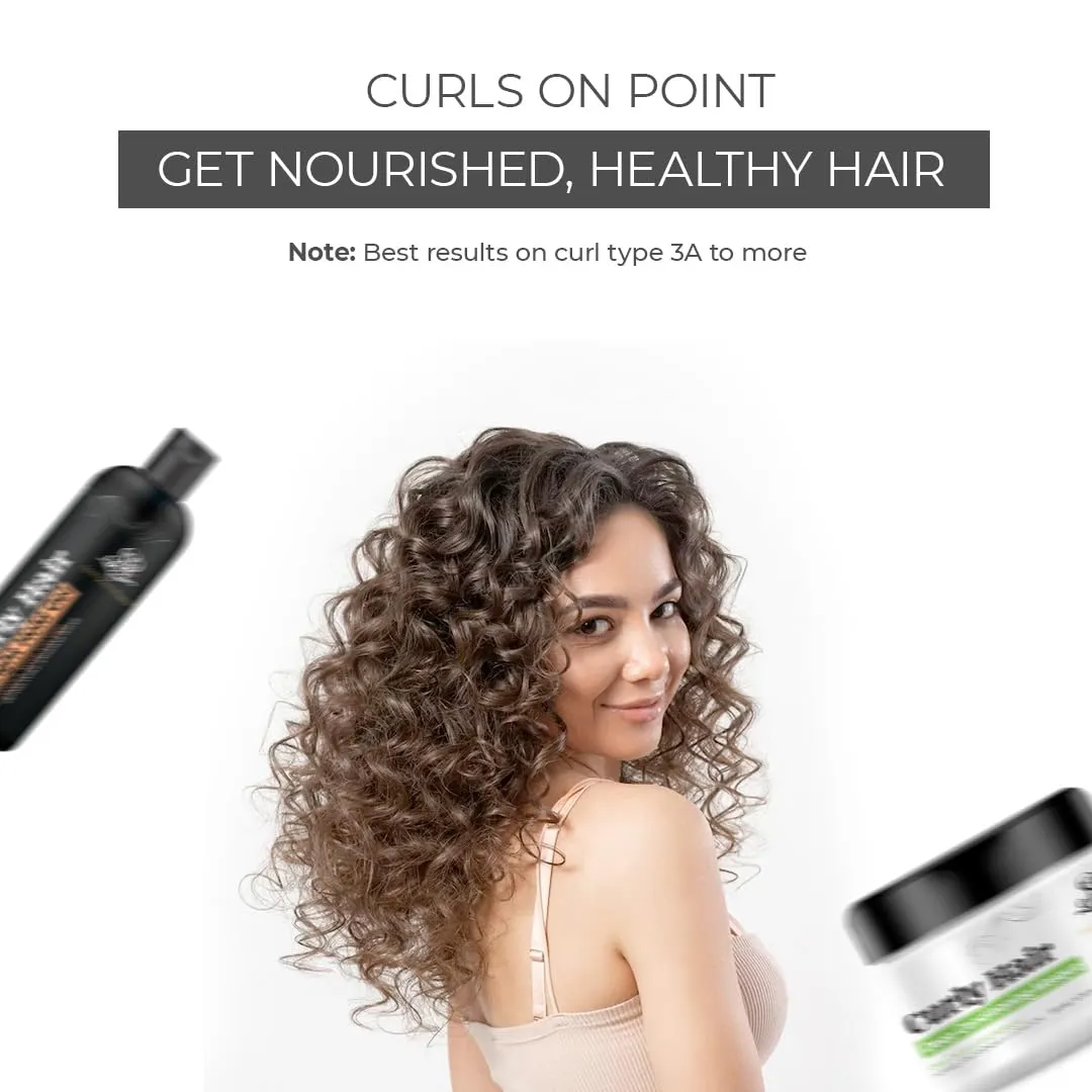Hair Mask and Hair Gel Light Combo | Dry, Frizzy and Wavy hair products | Curly hair Products | Hair care for curly hair | Shea Butter | Coconut | Created by Savio John Pereira (pack of 2)