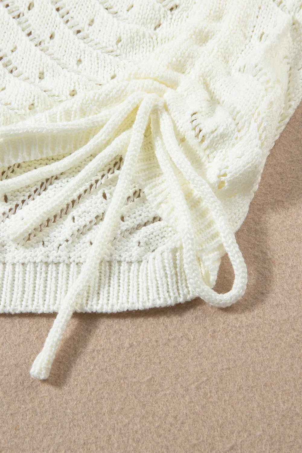 Hollowed Cropped 2 Piece Beach Dress