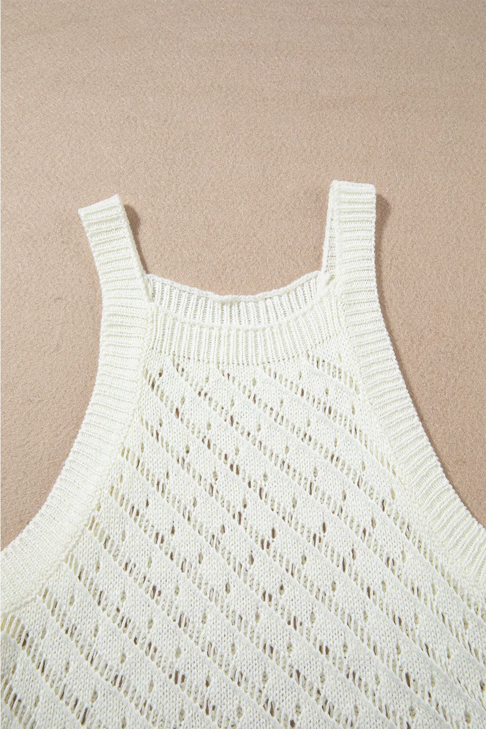Hollowed Cropped 2 Piece Beach Dress