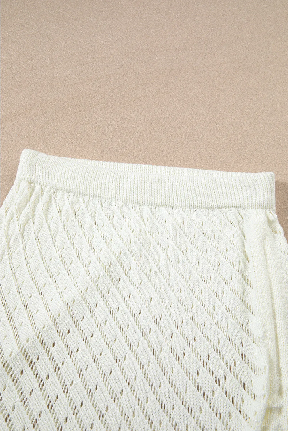 Hollowed Cropped 2 Piece Beach Dress