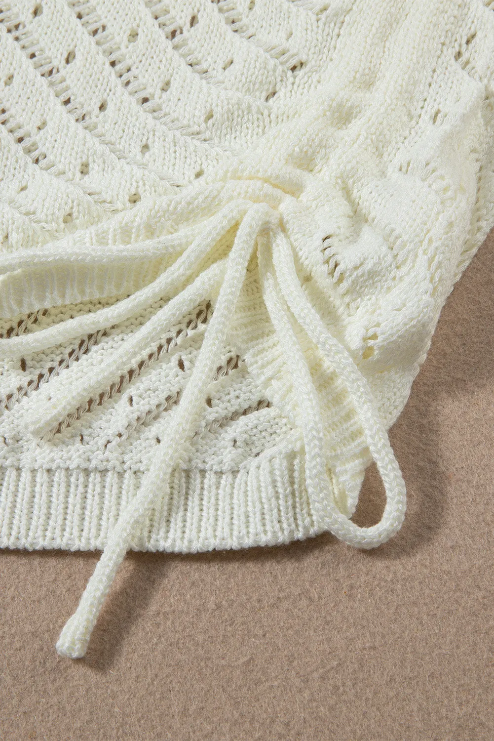 Hollowed Cropped 2 Piece Beach Dress