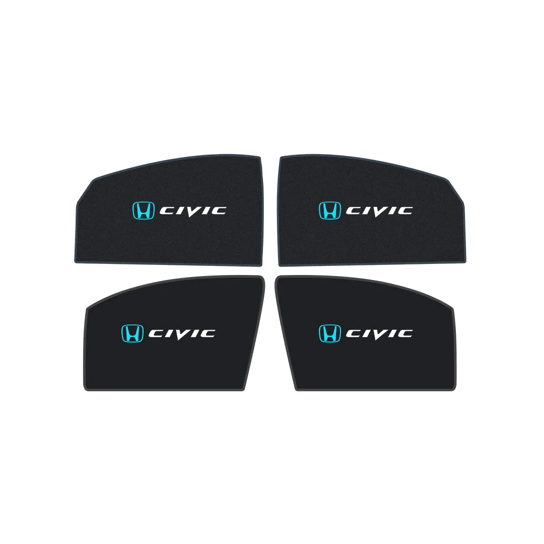 Honda Civic Side Shades With Logo - Model 2022-2023