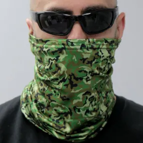 Hot Leathers Camo Skull Pattern Neck Gaiter Mask