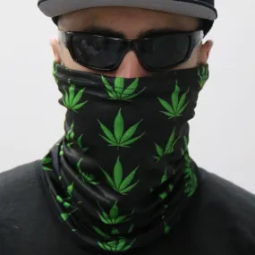 Hot Leathers Pot Leaf Neck Gaiter Mask