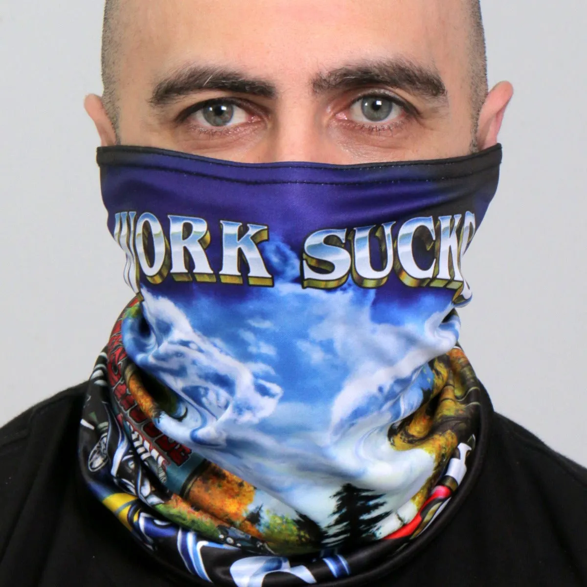 Hot Leathers Work Sucks Neck Gaiter