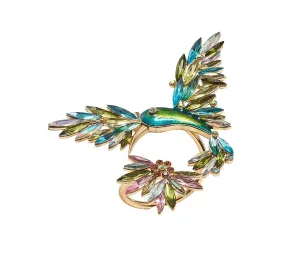 Hummingbird Napkin Ring in Multi Set of 4 in Gift Box by Kim Seybert
