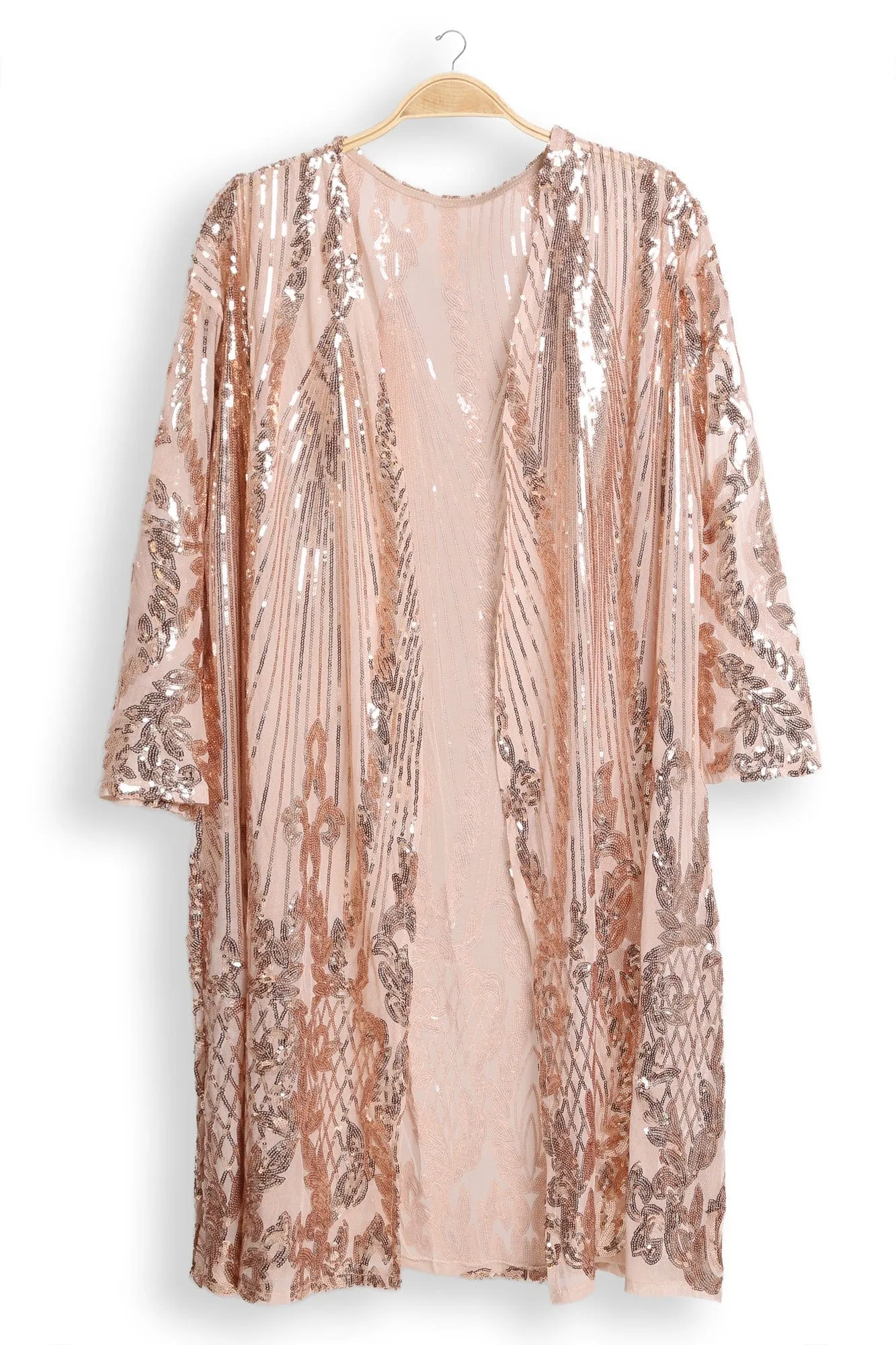 JP3520 Brielle Sequin Kimono